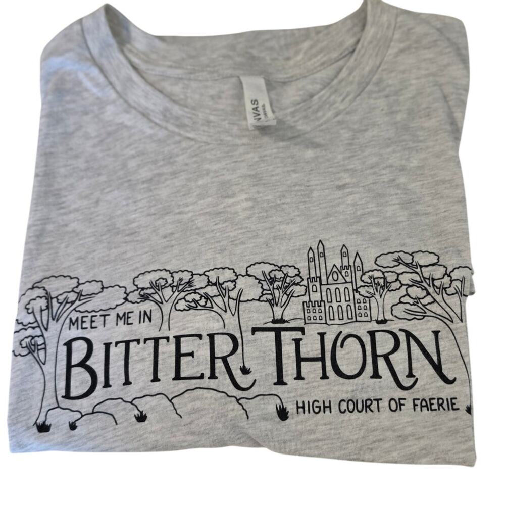 Meet me in Bitter Thorn - grey t shirt size